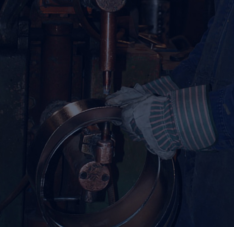 Person working with metal